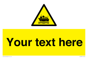 Custom warning ferries crossing vessels